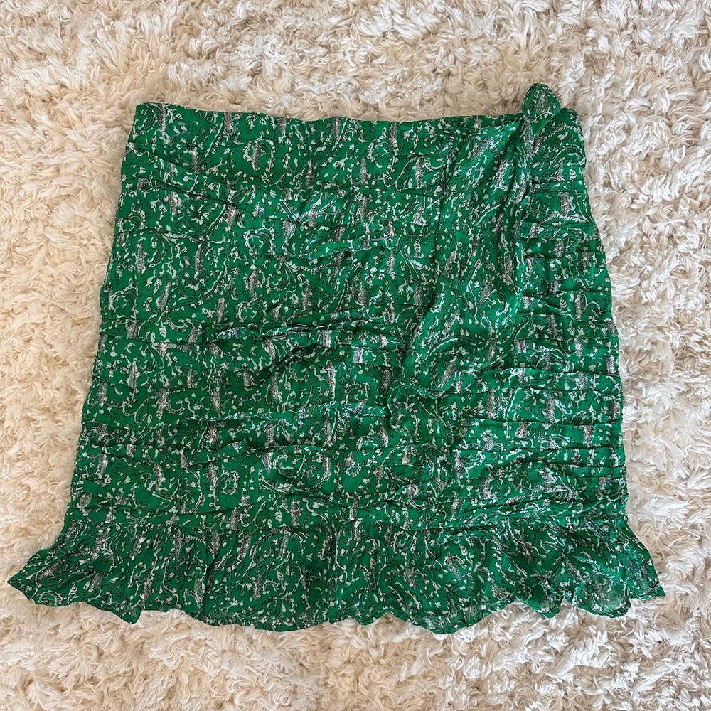 Mango Paisley Printed Mini Skirt